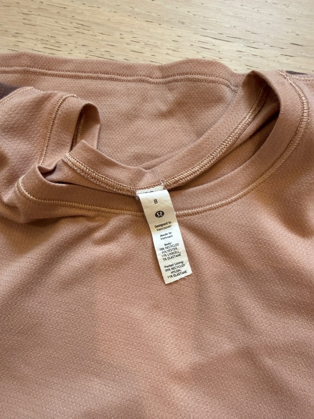 Lululemon Cap Sleeve Hiking Tank in Pink Clay Size 8 - Picture 6 of 11